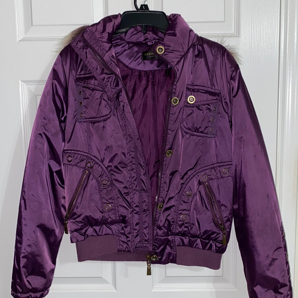 Purple winter puffers jacket